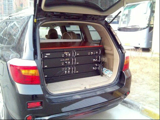 220VAC बिजली की आपूर्ति मोबाइल फोन अवरोधन वाहन सक्रिय इंटरसेप्टर घुड़सवार